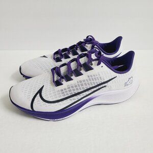 NEW Nike Air Zoom Pegasus 37 TCU Horned Frogs Shoes CZ5392-100 Size 11 White